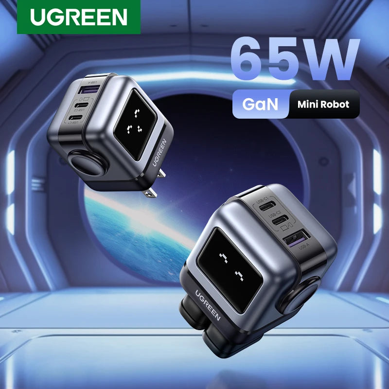 CowLost | ugreen-65w-30w-gan-charger-robot-design-pd3-0-fast-charger |1
