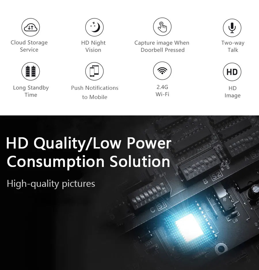 CowLost | wifi-video-doorbell-smart-home-wireless-security-protection-camera-ring-door-bell-intercom-night-vision-rechargeable-kement-app |8