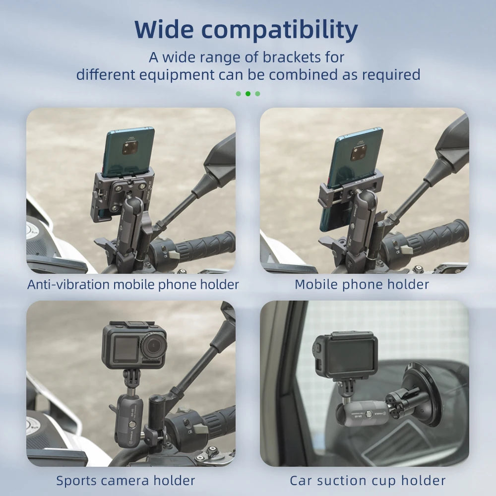 CowLost | product_id-fanaue-double-bass-socket-arm-support-motorcycle-phone-fishfinder-cradle-holder-1-inch-ball-for-ram-mount |6