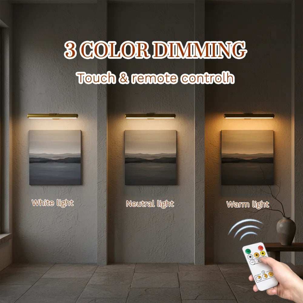 CowLost | 4000mah-painting-picture-light-portrait-with-remote-living-room-wireless-wall-lamp-art-display-rechargeable-battery-operated-1 |3