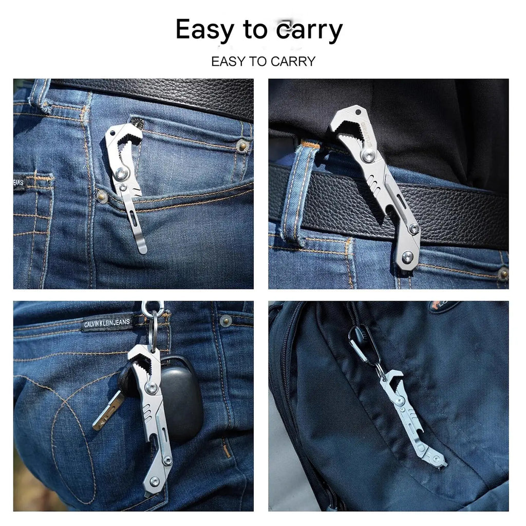 CowLost | tools-tc4-titanium-alloy-crowbar-edc-tool-set-with-screwdriver-wrench-and-eternal-pen-for-outdoor-camping-gift |10