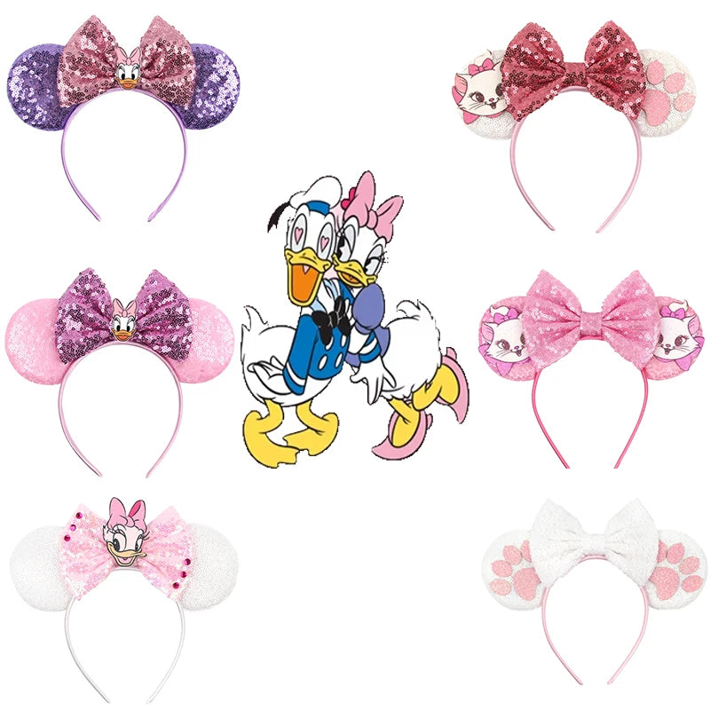 CowLost | daisy-duck-headwear-women-sequins-bow-headbands |1