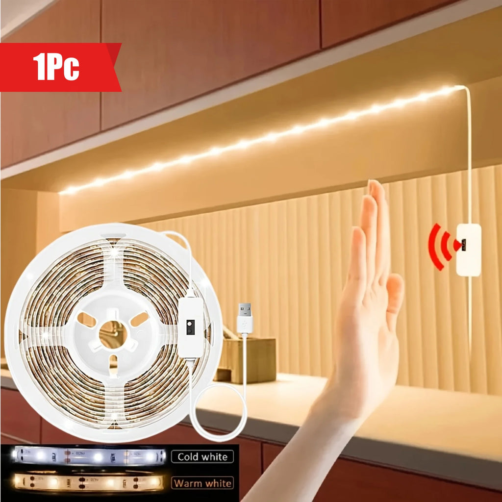 CowLost | tv-led-backlight-strips-bars-product_id-1-5m-usb-5v-led-strip-light-60-leds-m-gesture-control-dimmable-night-backlight-for-tv-kitchen-cabinet |1