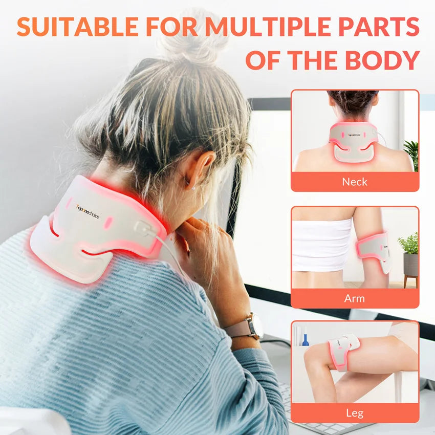 CowLost | 940nm-850nm-660nm-red-near-infrared-light-therapy-wrap-neck-leg-arm-pad |4