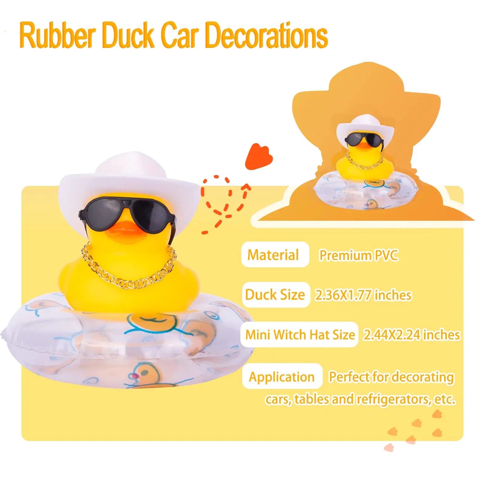 CowLost | product_id-2-pack-mini-yellow-rubber-duck-car-dashboard-toy-decoration |2