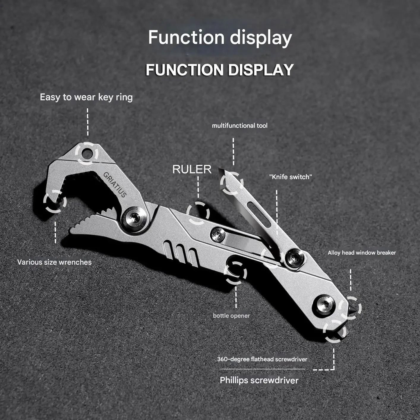 CowLost | tools-tc4-titanium-alloy-crowbar-edc-tool-set-with-screwdriver-wrench-and-eternal-pen-for-outdoor-camping-gift |46