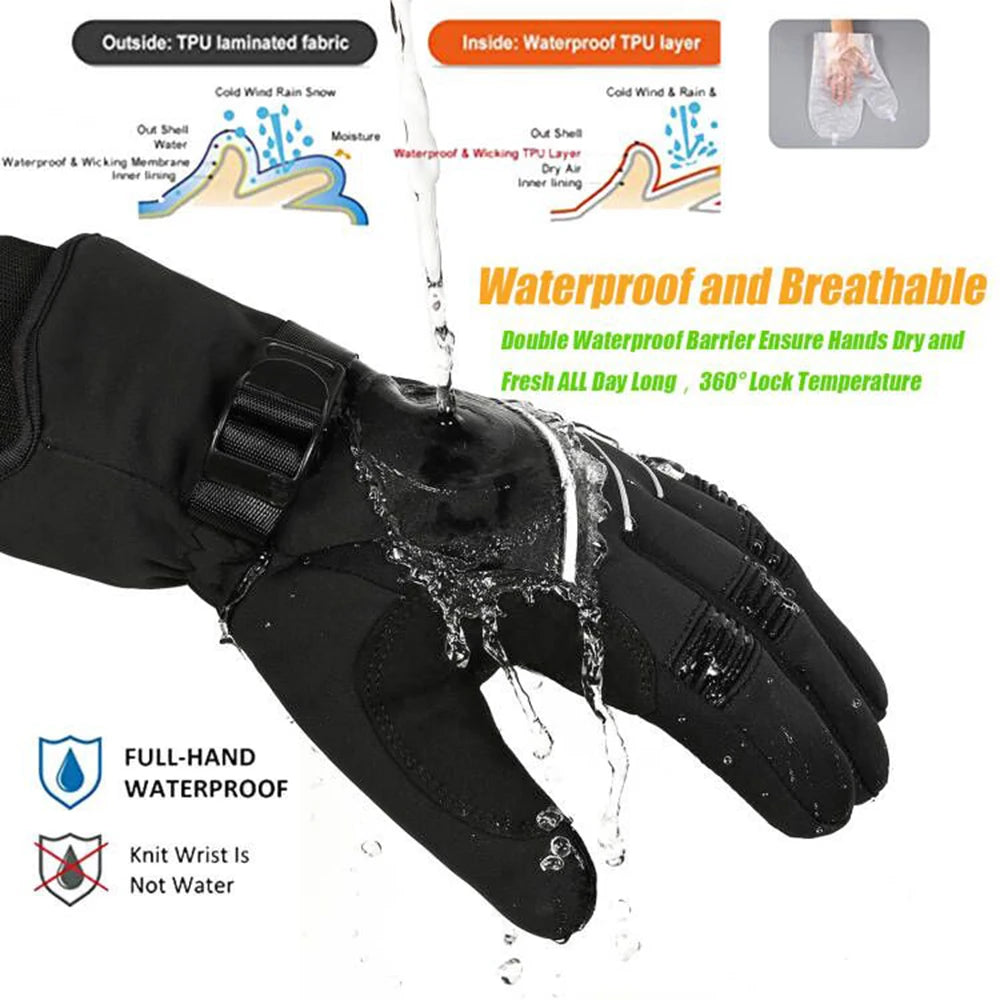 CowLost | waterproof-winter-ski-gloves-3m-thinsulate-touchscreen-thermal-outdoor-snowboard |3