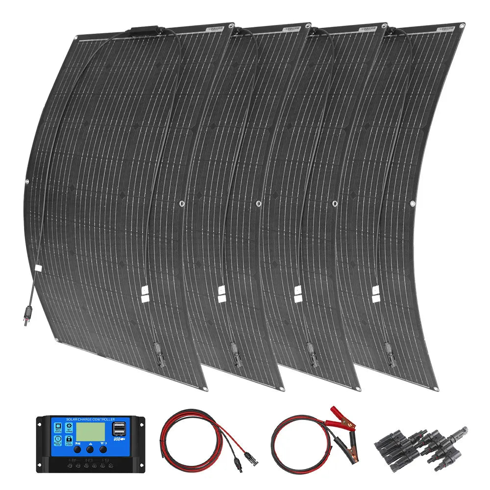 12v solar panel etfe waterproof durable 100w 200w 300w 400w 500w 600w