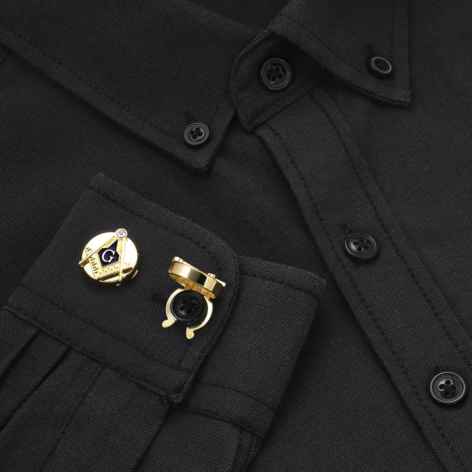CowLost | activewear-pants-hawson-18mm-masonic-freemason-button-covers-for-men-s-shirts |10