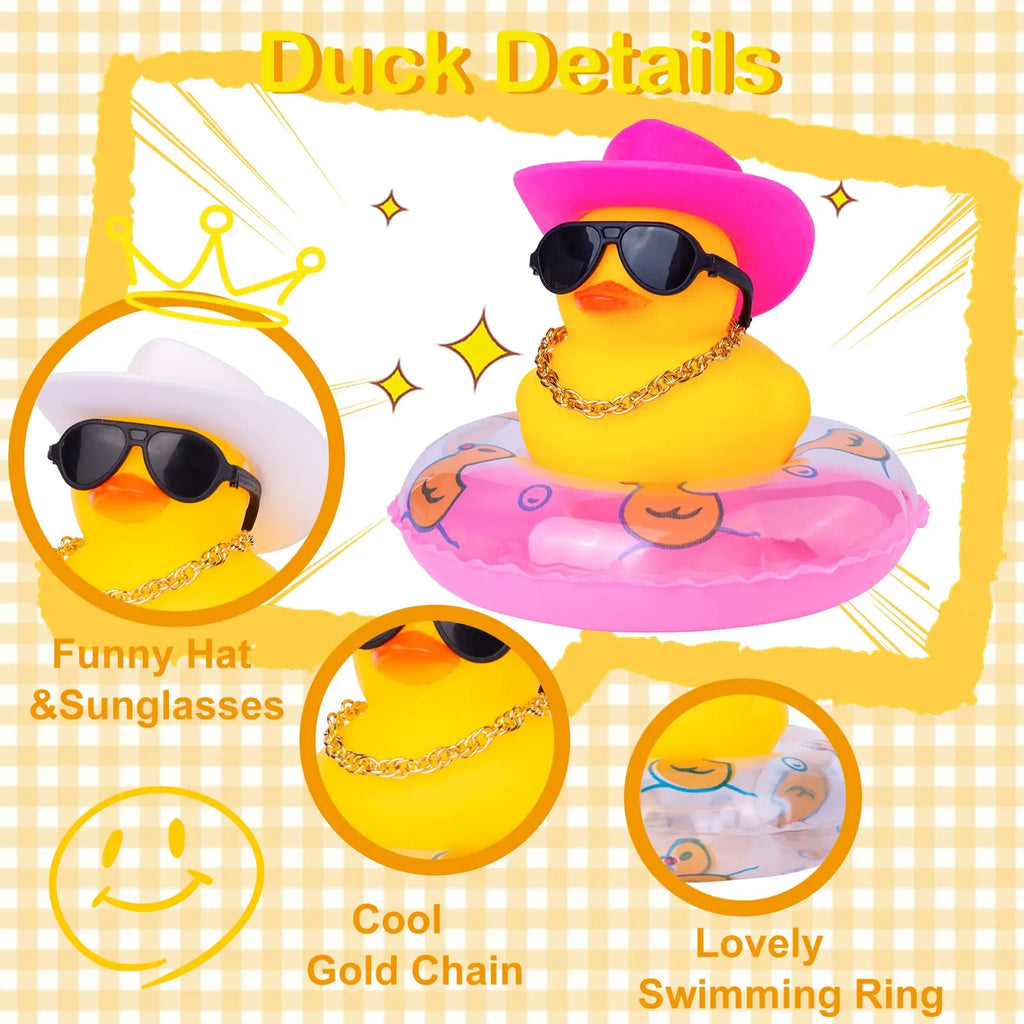 CowLost | product_id-2-pack-mini-yellow-rubber-duck-car-dashboard-toy-decoration |4