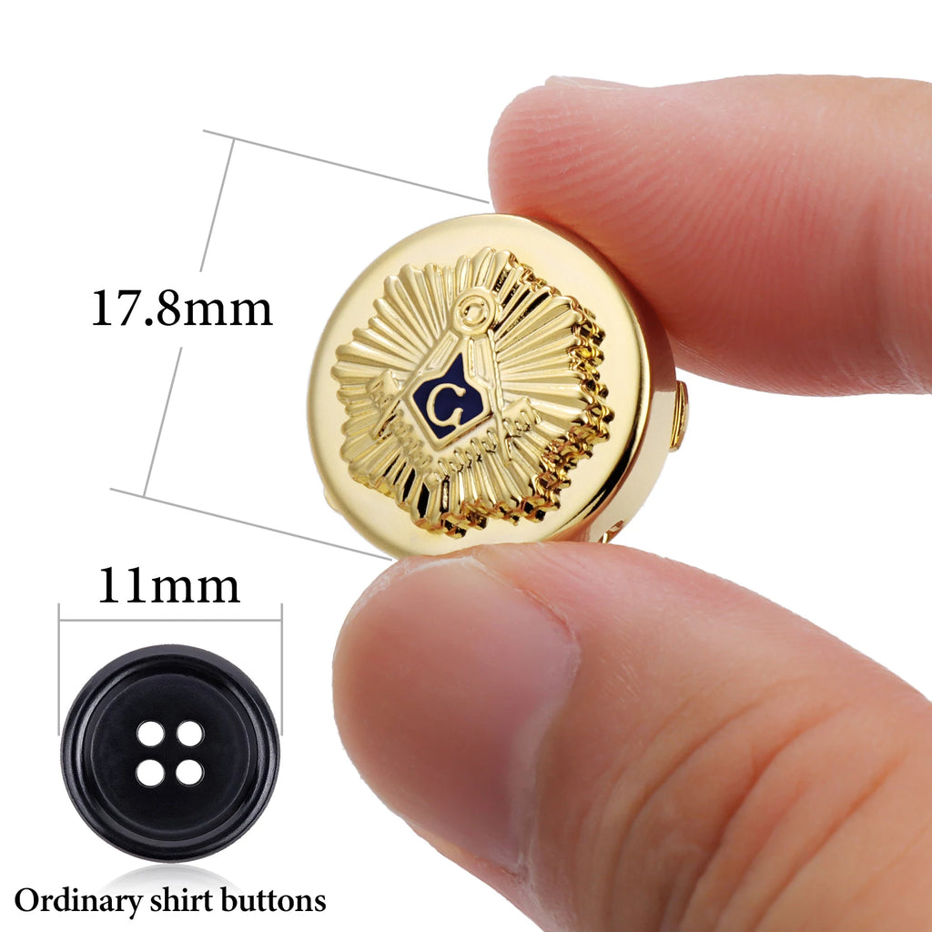CowLost | activewear-pants-hawson-18mm-masonic-freemason-button-covers-for-men-s-shirts |2