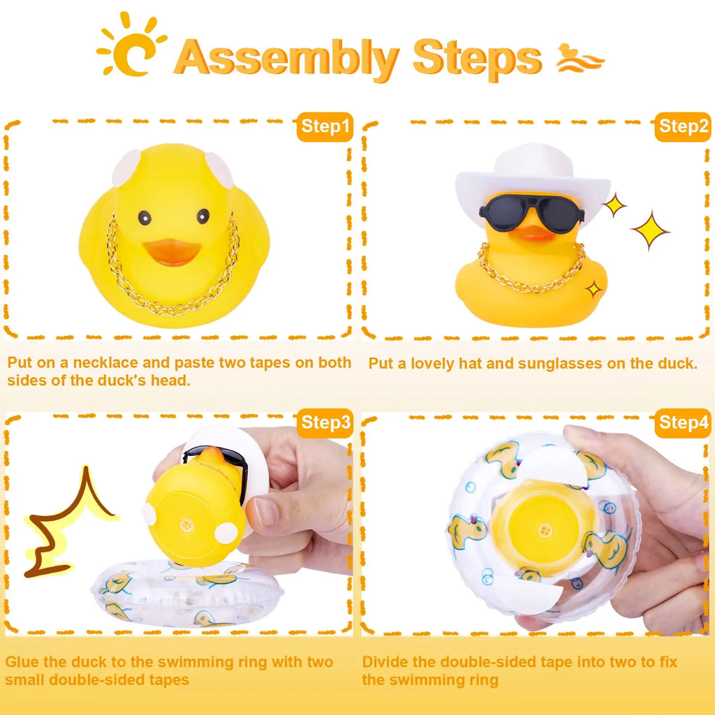 CowLost | product_id-2-pack-mini-yellow-rubber-duck-car-dashboard-toy-decoration |3