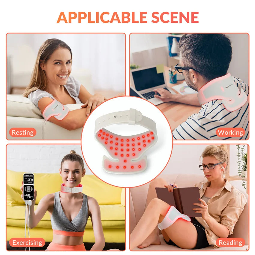 CowLost | 940nm-850nm-660nm-red-near-infrared-light-therapy-wrap-neck-leg-arm-pad |5