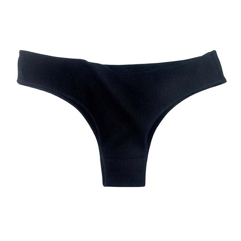 CowLost | product_id-4-pack-womens-cotton-breathable-low-waist-solid-briefs-m-xl |10