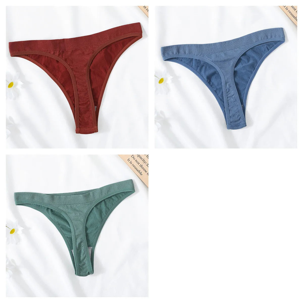 CowLost | product_id-3pcs-high-waist-seamless-brazilian-g-string-thongs-women-m-xl-t-back |28