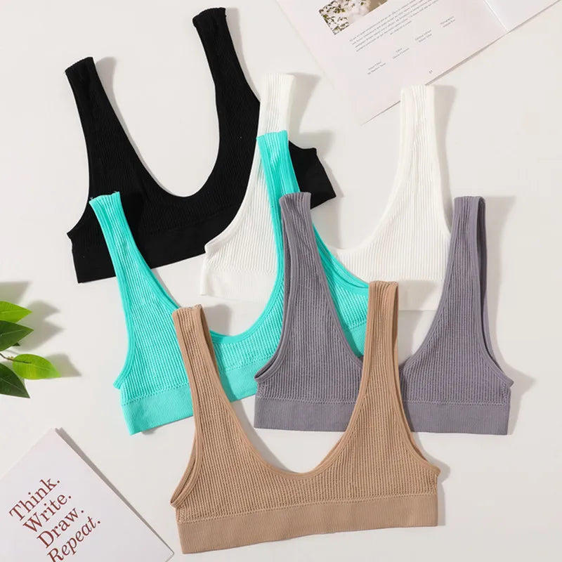 CowLost | product_id-3pcs-seamless-wireless-push-up-u-shape-bras-for-women-comfort-sport |7