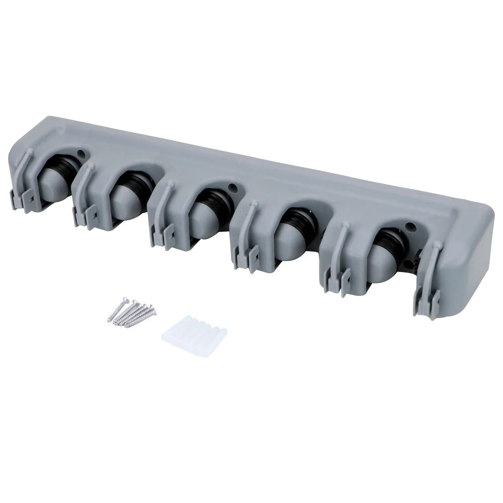 CowLost | product_id-wall-mounted-plastic-mop-holder-broom-hook-3-4-5-position-organizer-rack |21