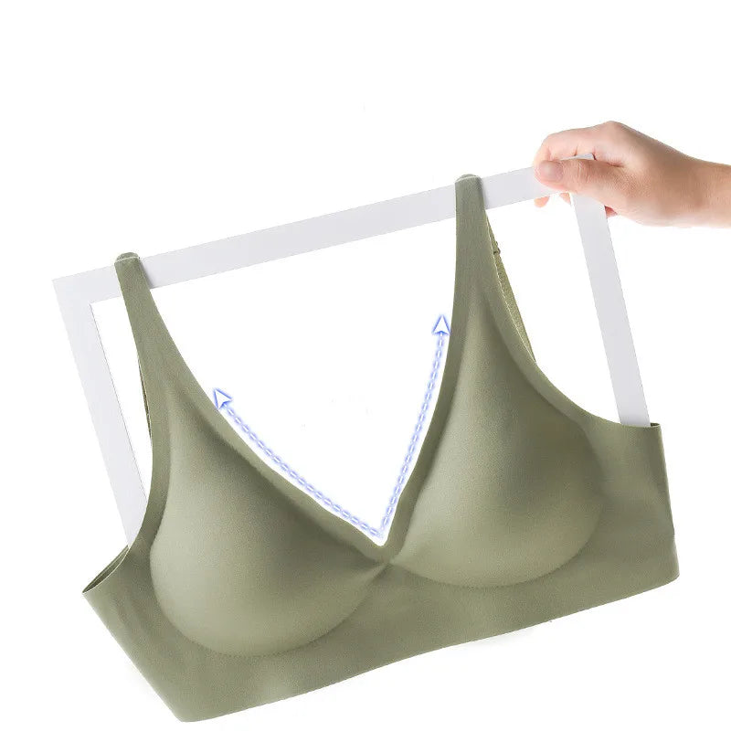CowLost | product_id-2pcs-seamless-wireless-push-up-bras-soft-padded-deep-v-bralettes-s-3xl |12