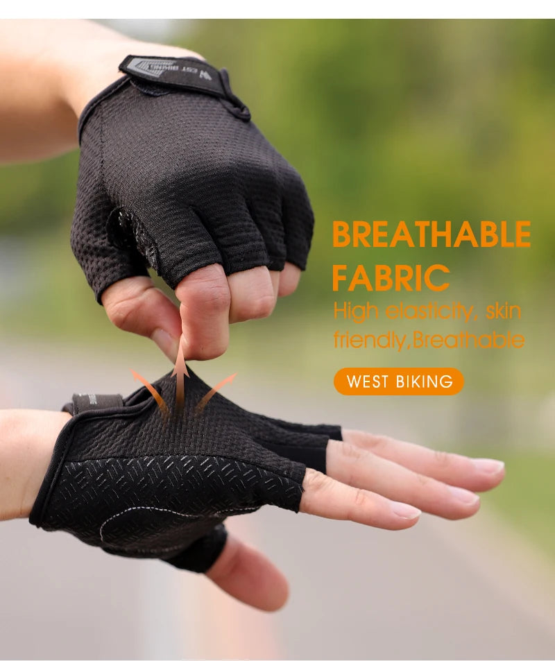 CowLost | west-biking-bicycle-gloves-breathable-half-full-finger-anti-slip-cycling-mittens-men-women-sports-shock-pad-mtb-road-bike-gloves |26