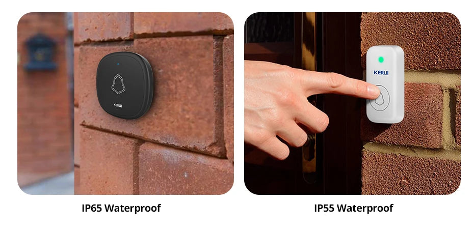 CowLost | wallets-money-clips-kerui-m525-ring-doorbell-with-touch-button-waterproof-door-bell-for-outdoor |10