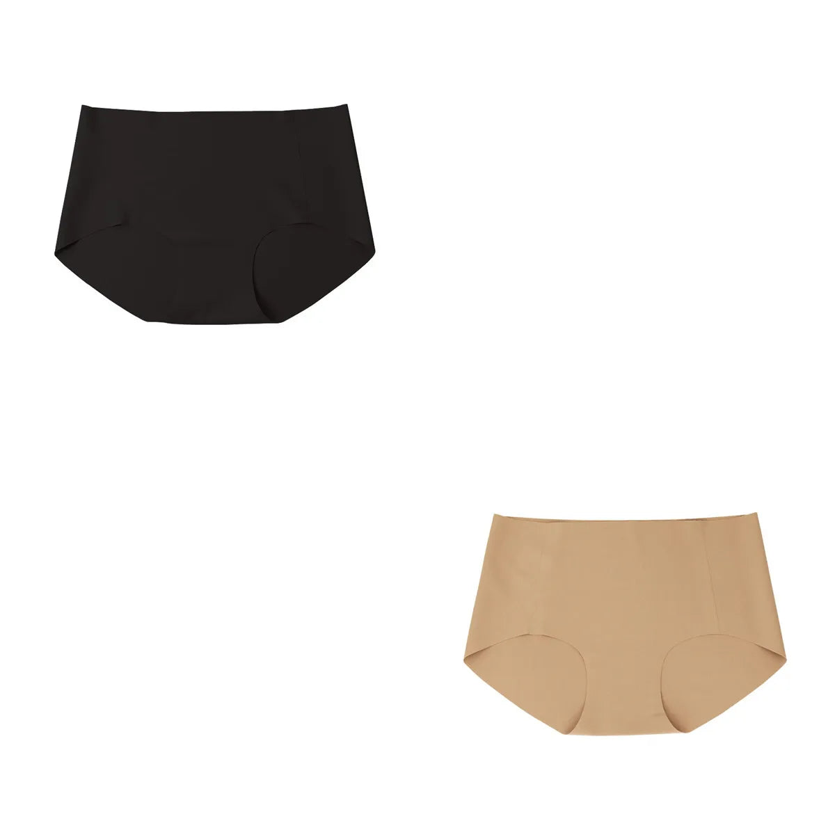 CowLost | product_id-ollymurs-women-seamless-low-waist-invisible-ice-silk-briefs-1-2-pack |27
