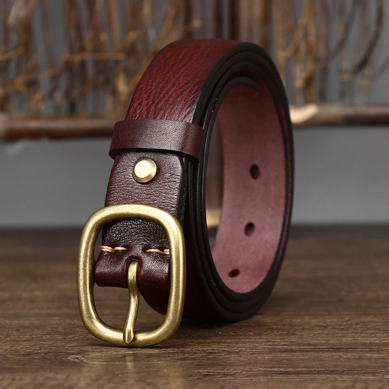 CowLost | 2-8cm-retro-female-real-thick-genuine-leather-belt |22