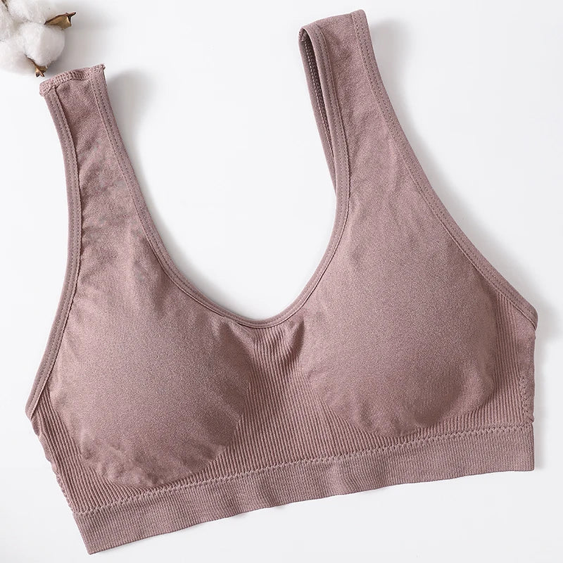 CowLost | product_id-seamless-deep-v-soft-breathable-womens-sports-bandeau-bra |17