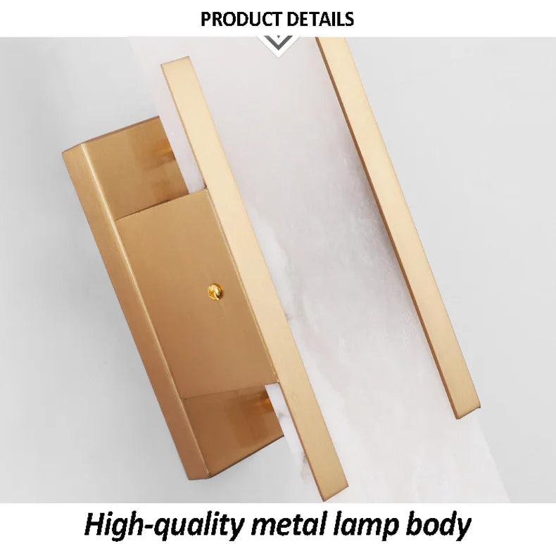 CowLost | product_id-golden-marble-wall-lamp-with-g4-socket-for-living-room-bedroom-staircase-sconce |19