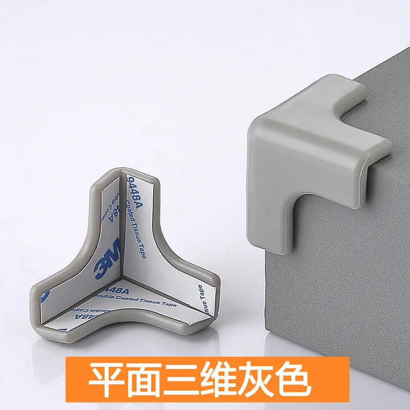 10pcs/lot Rubber Transparent L Shape Baby Safety Silicone Corner Protector
