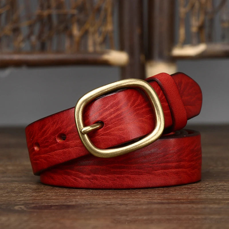 CowLost | 2-8cm-retro-female-real-thick-genuine-leather-belt |6
