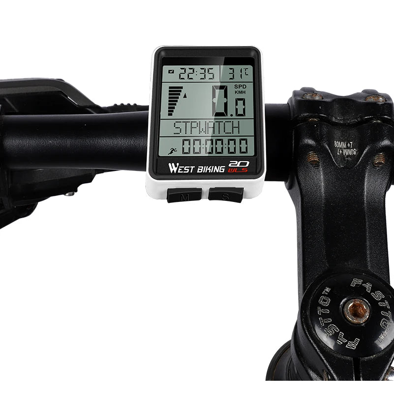 CowLost | west-biking-led-waterproof-bicycle-computer-wireless-5-language-cycling-bike-odometer-stopwatch-speedometer-2-1in-bike-computer |21