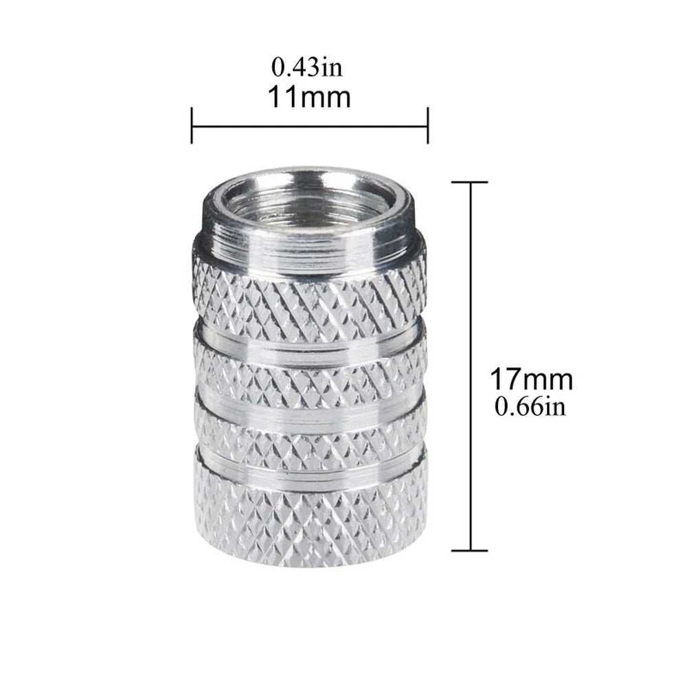 CowLost | product_id-4pcs-universal-aluminum-car-tire-valve-stem-caps-knurling-style |12