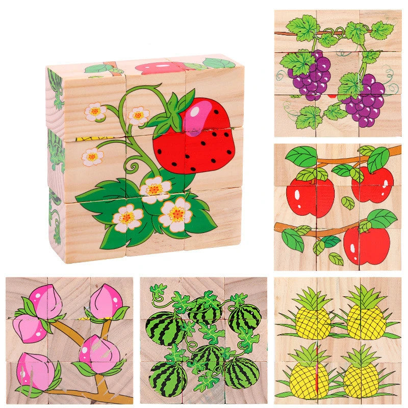 CowLost | fencing-barriers-baby-wooden-six-sided-cube-blocks-educational-toy |15