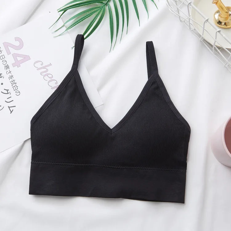 CowLost | product_id-womens-seamless-ribbed-u-back-crop-sports-bralette-m-xl |9