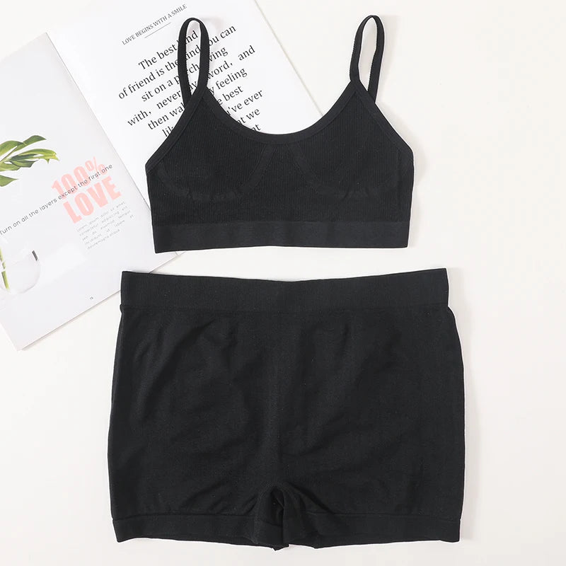 CowLost | product_id-women-s-seamless-v-neck-push-up-sports-bra-high-rise-panties-set |20