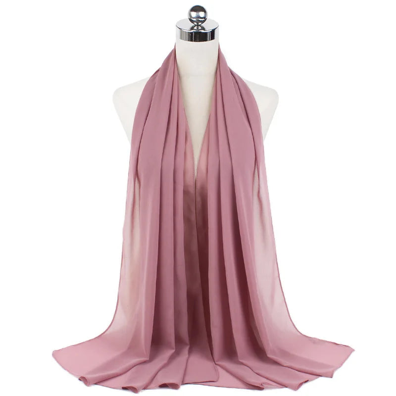 CowLost | muslim-chiffon-hijab-scarf-women-long-solid-color |25