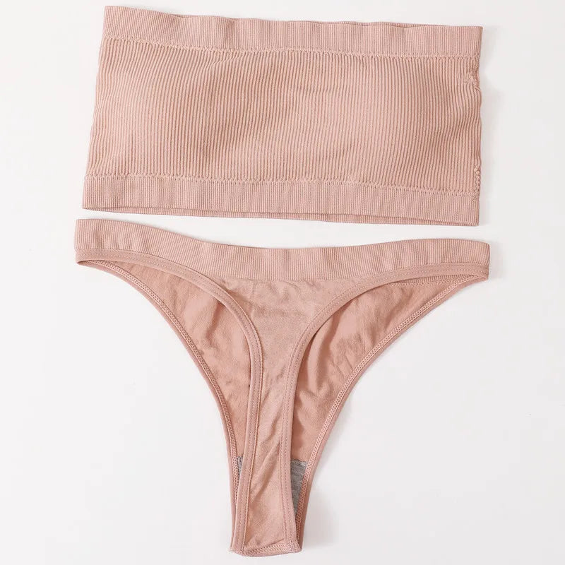 CowLost | product_id-women-seamless-strapless-wire-free-push-up-bra-brazilian-panty-set |21