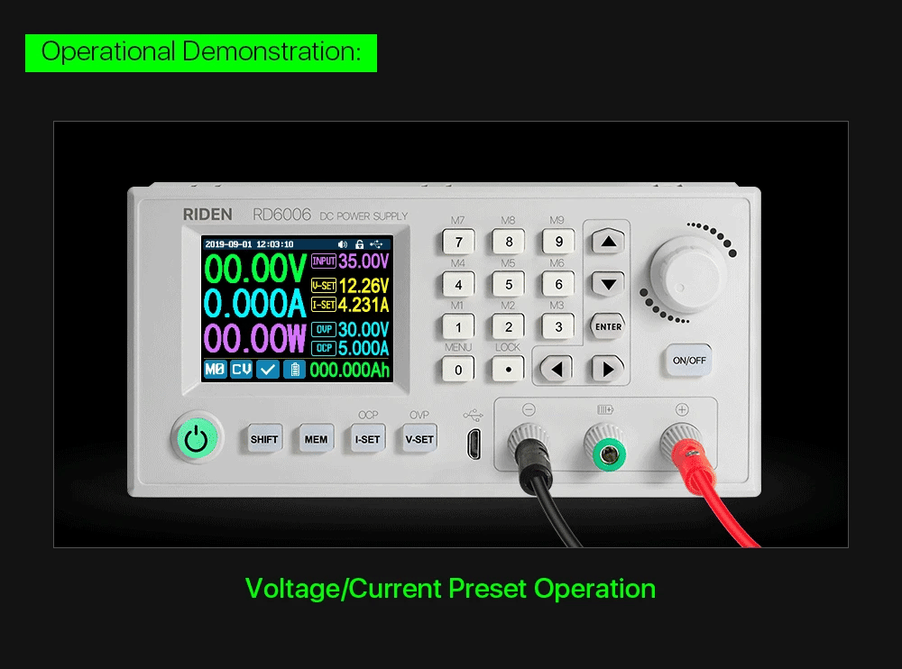 RD6006W DC-DC Buck Converter 60V 6A Voltmeter USB WiFi Power Supply Module