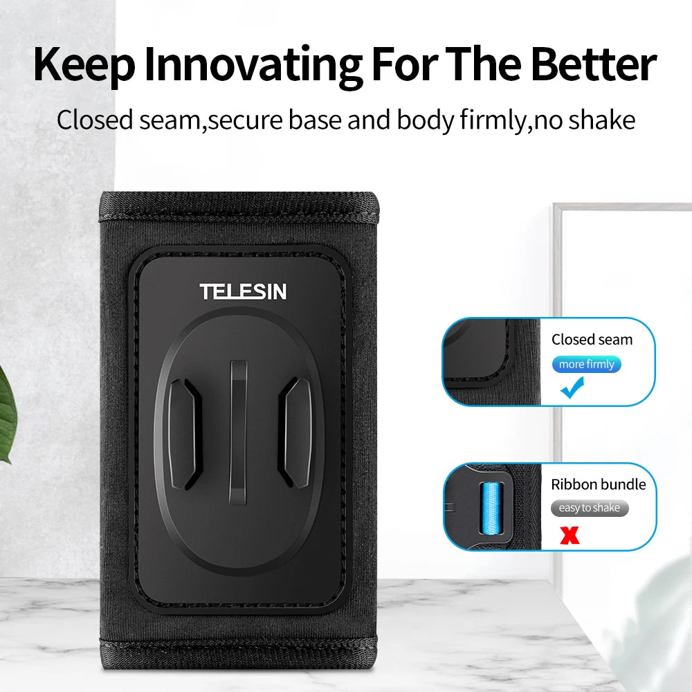 CowLost | telesin-360-rotation-backpack-strap-mount-for-gopro-hero-13-12-11-10-9-8-7-6-5-insta360-sjcam-eken-dji-osmo-action-accessories |3