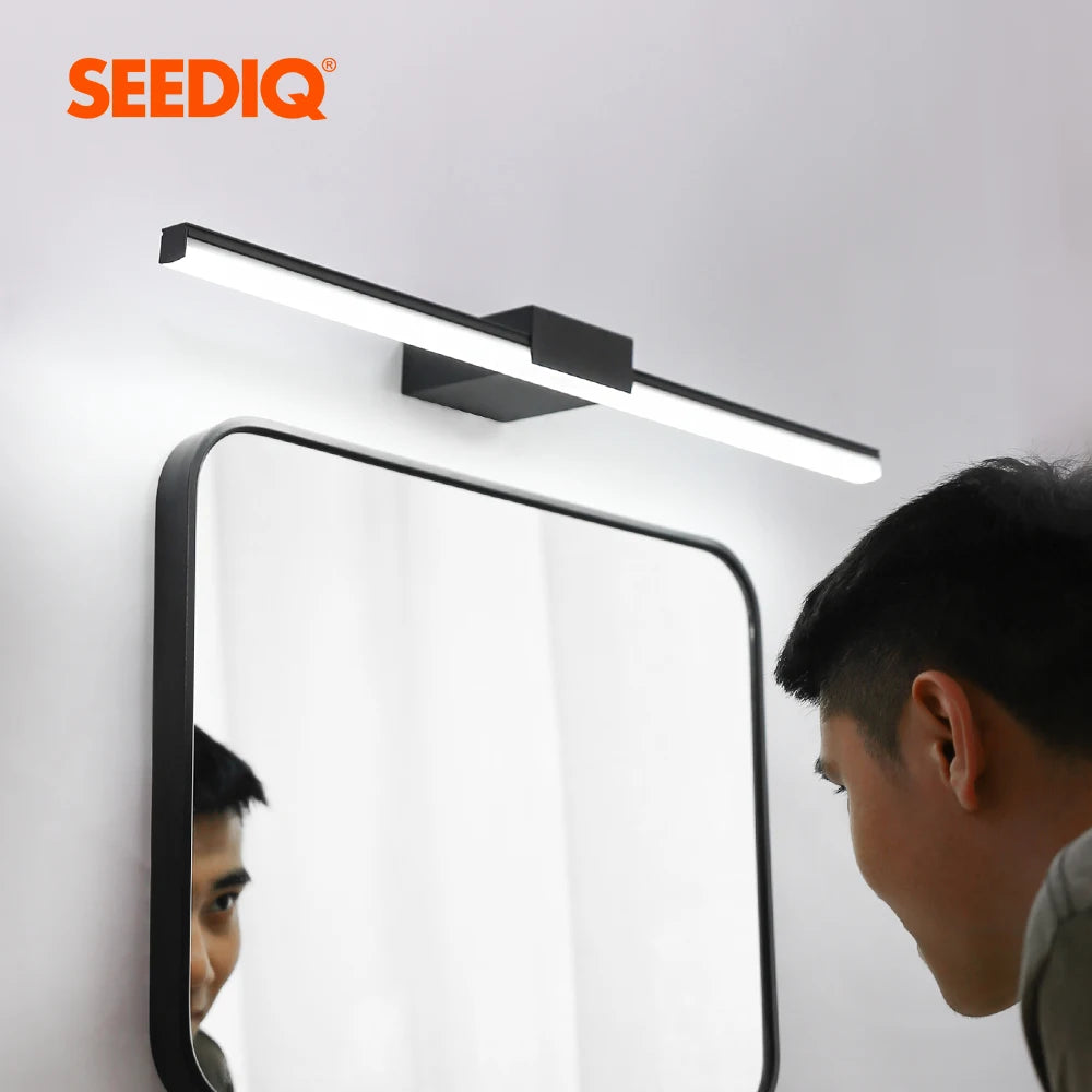 CowLost | led-bathroom-wall-lamp-aluminum-mirror-lamp-black-white-vanity-lamps-for-home-modern-indoor-wall-sconces-lighting-fixture |2