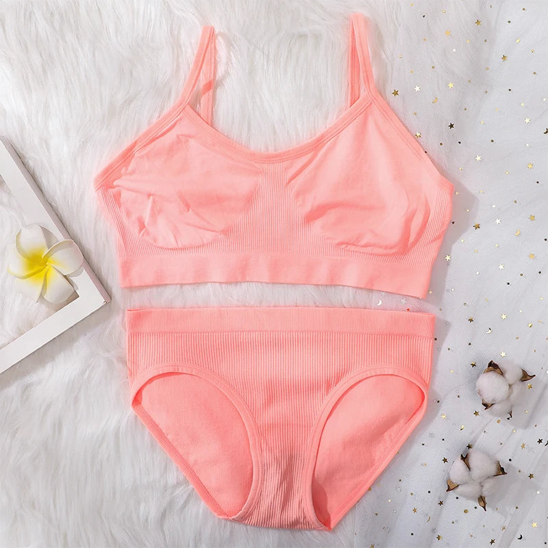 CowLost | product_id-women-seamless-wire-free-push-up-bra-low-waist-t-back-panties-set |28