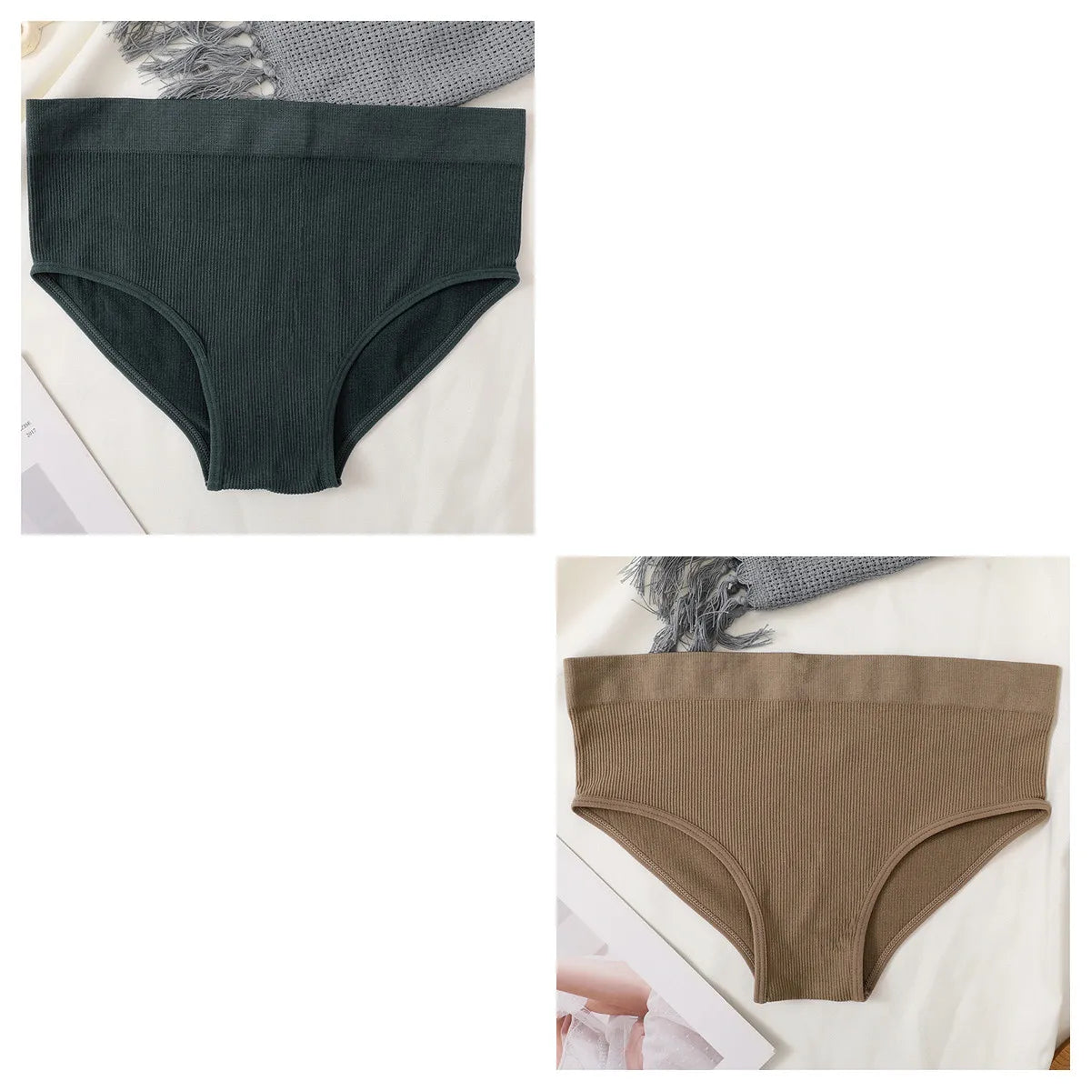 CowLost | product_id-2pcs-womens-high-waist-seamless-tummy-control-briefs-set |16