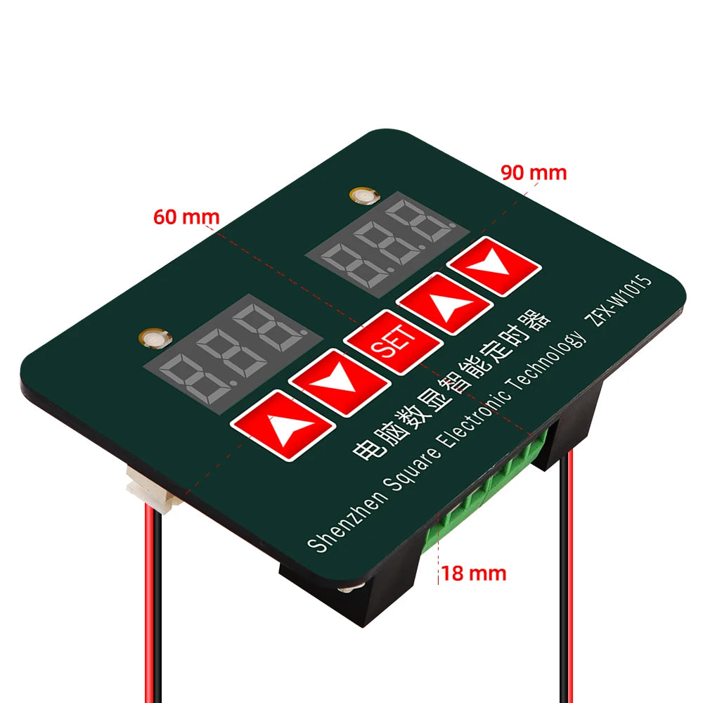 ZFX-W1015 Microcomputer Digital Intelligent Timer Electronic Thermostat Controller 12V-220V