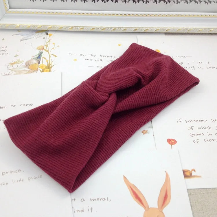 CowLost | women-knitting-cross-knot-woolen-warm-headbands |26