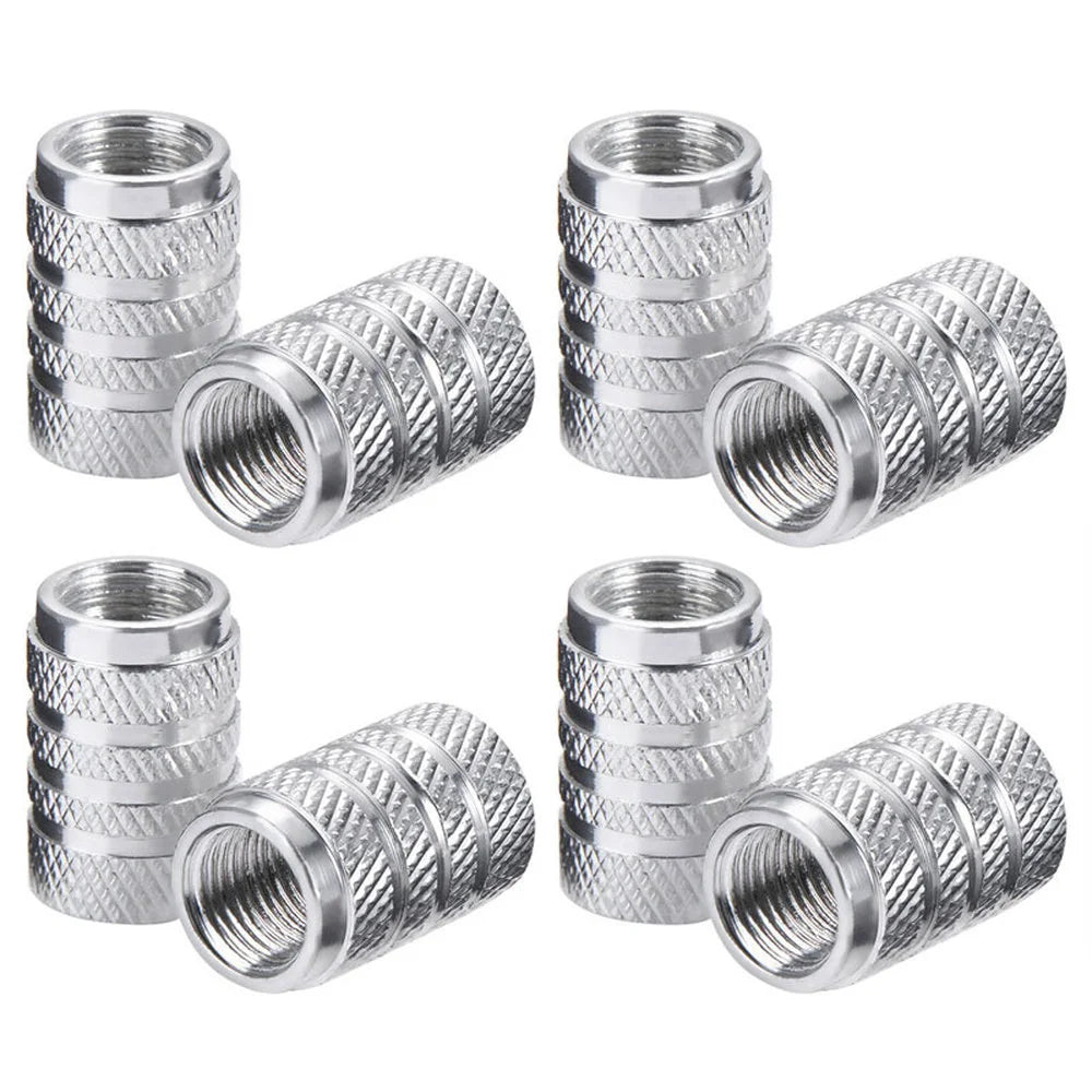 CowLost | product_id-4pcs-universal-aluminum-car-tire-valve-stem-caps-knurling-style |9