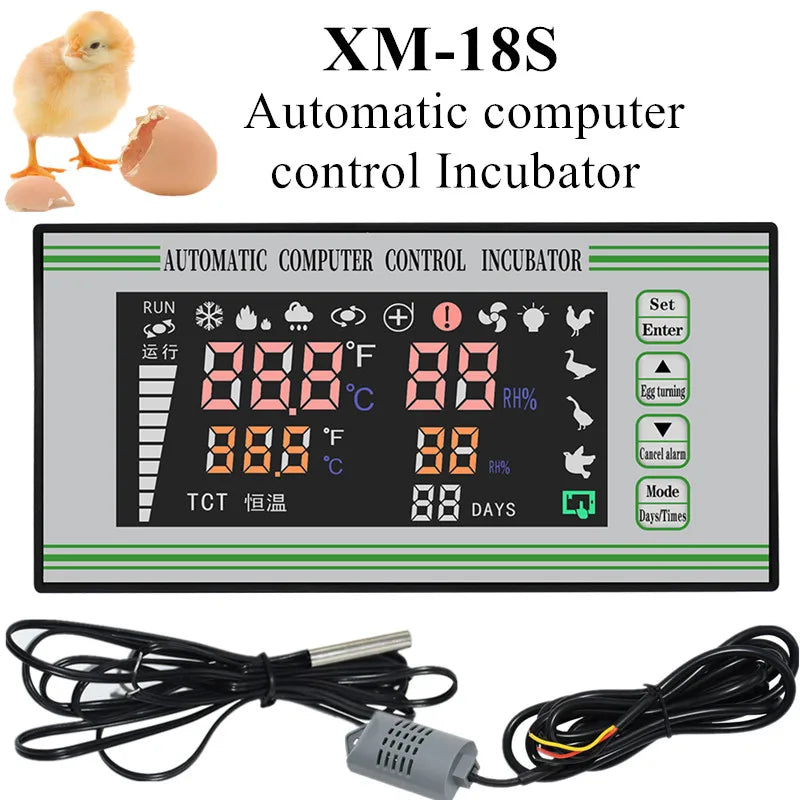 XM-18 Mini Digital Automatic Egg Incubator Control System Poultry Egg Hatcher Thermostat