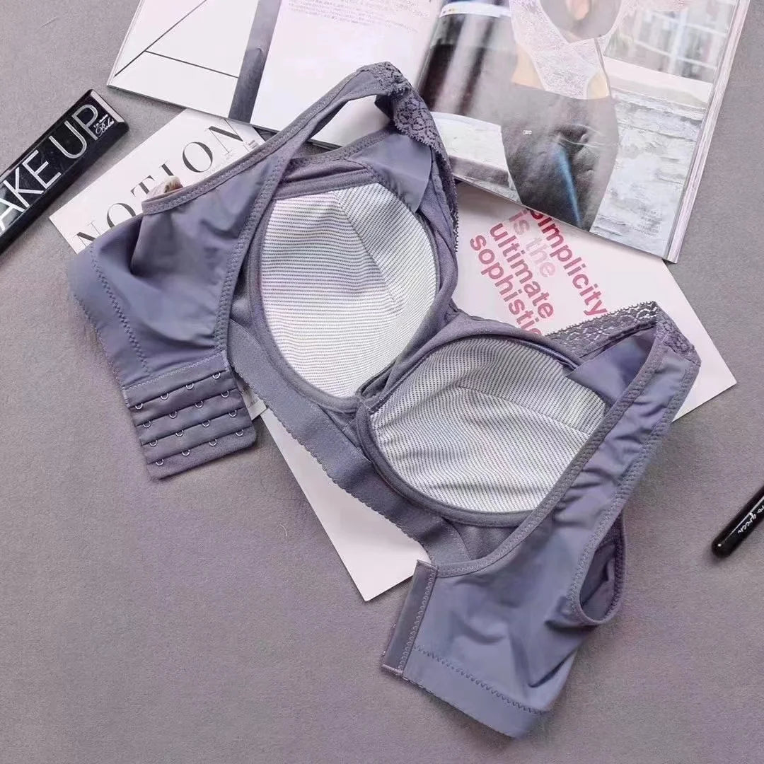 CowLost | product_id-sexy-lace-seamless-wire-free-push-up-bra-with-gather-support-anti-sagging-thin-molded-cups-large-size |24