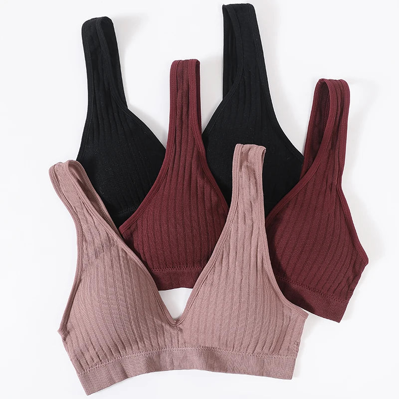 CowLost | seamless-bras-for-women-push-up-bra-v-neck-bra-tops-female-non-wire-brassiere-sports-underwear-backless-sexy-lingerie-s-xl |6