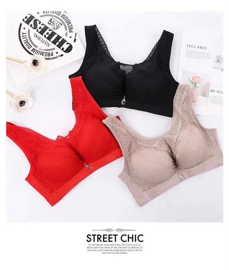CowLost | product_id-sexy-lace-wire-free-seamless-large-size-anti-sagging-comfortable-bra |6