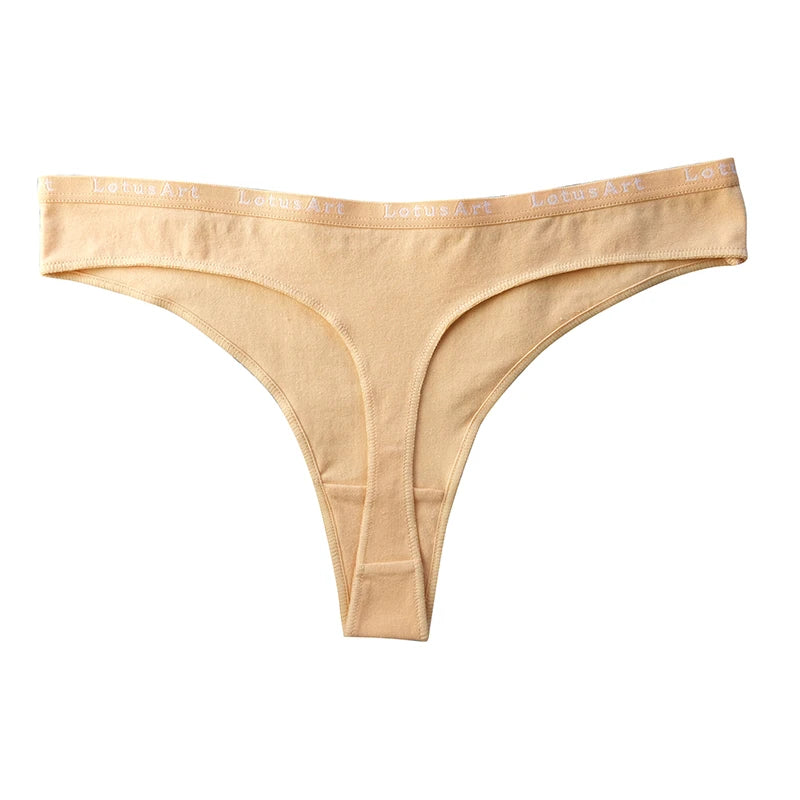 CowLost | product_id-3pcs-women-s-cotton-low-rise-seamless-breathable-g-string-panties-set |13